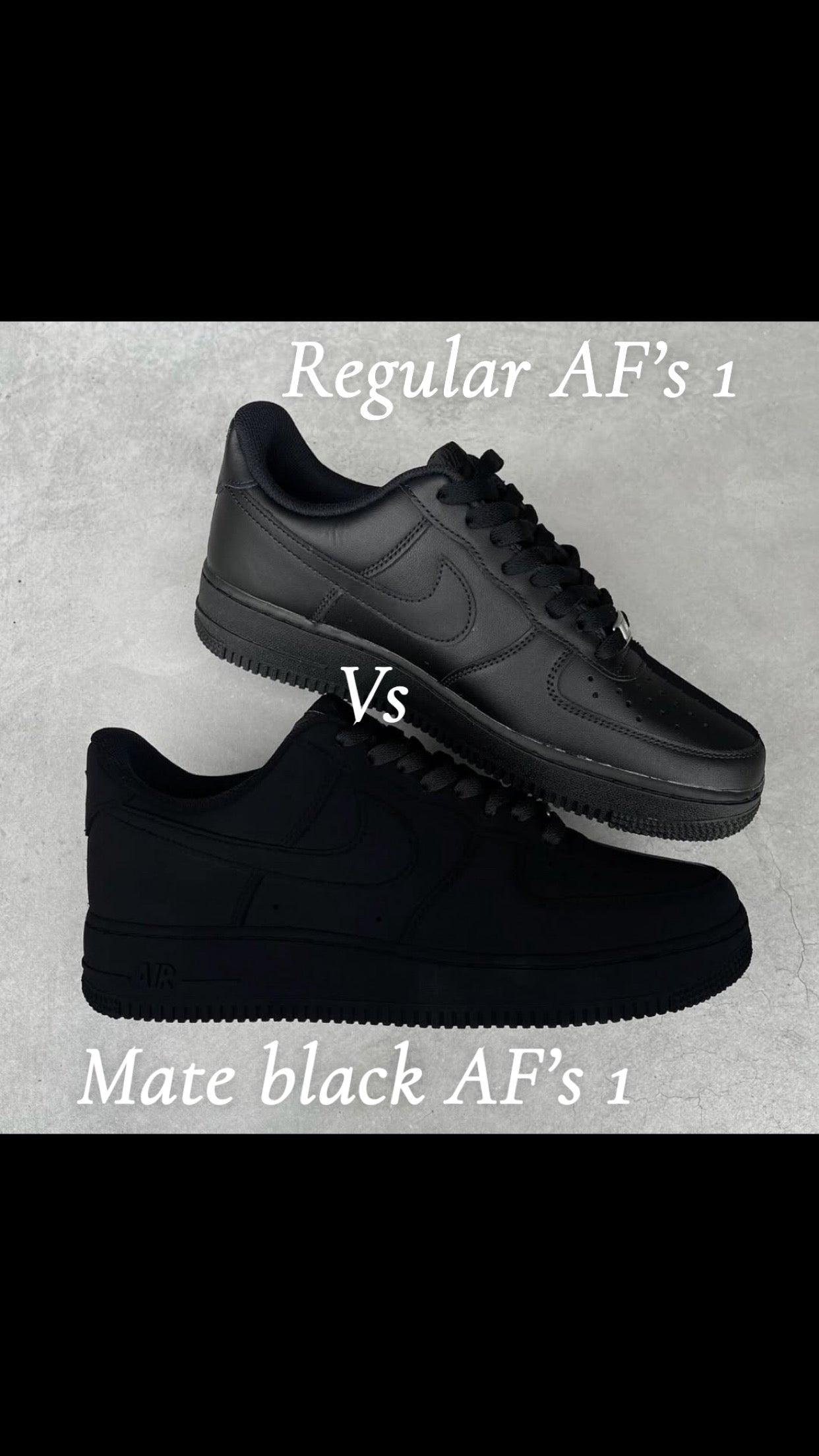 Custom AF’s 1 - ‘Mate Black’