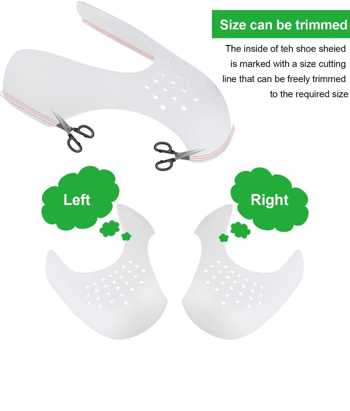 Ybcustomz’s Shoes Crease Protector Toe Box